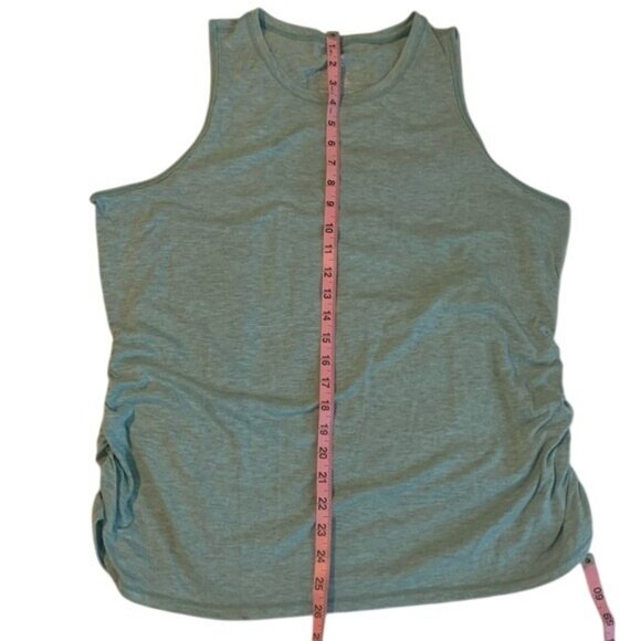 Athletic Works Womens Sleeveless Side-Ruched Tank Top XL Polyester Rayon Spandex - Picture 7 of 7